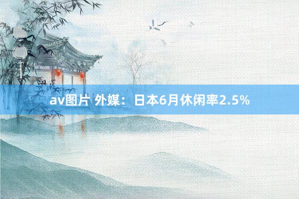 av图片 外媒：日本6月休闲率2.5%