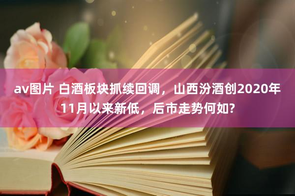 av图片 白酒板块抓续回调，山西汾酒创2020年11月以来新低，后市走势何如?